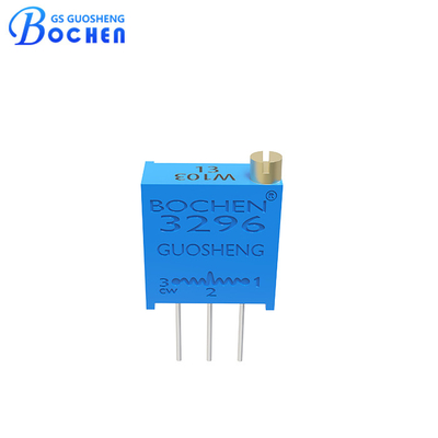 Potenciómetro recortador de cermet 3296W 10K-20K Ohmios 0.5W Montaje en PCB
