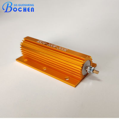 BOCHEN RX24 25W 50W 100W Resistores de aluminio dorado con cables de cuerda transductor Resistores de frenado