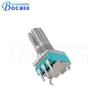 097NB Potenciómetros industriales giratorios de giro único de película de carbono con eje agrupado