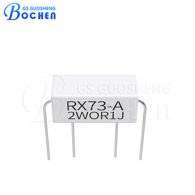 2W OR1J 0.1ohm 5% a través del agujero Resistor de tubo de cerámica a granel RX73-A