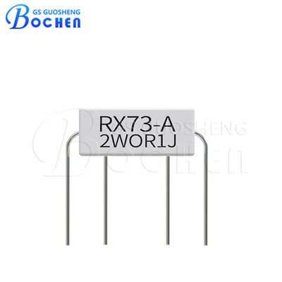 Resistor cerámico de herida de alambre encapsulado 2w 0.01 Ohm a 10 Ohm RX73-A